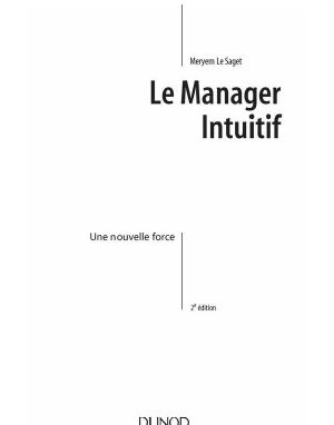 [Professionnel 01] • Le Manager Intuitif · Une Nouvelle Force